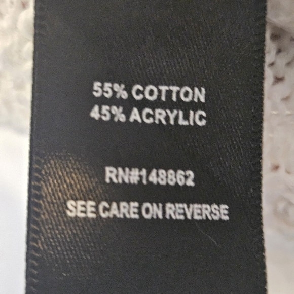 Torrid Women's Open Knit Crochet Cardigan White Sweater Top SZ Plus 1/2X Stretch - Picture 8 of 14